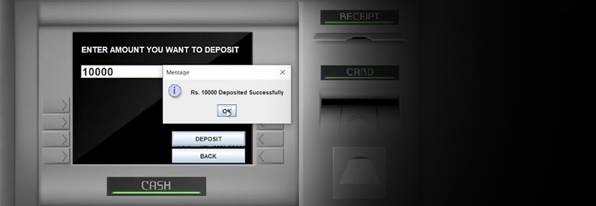 Biometric E-banking Interface